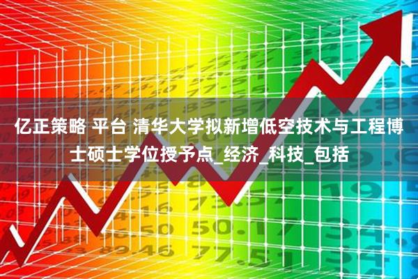 亿正策略 平台 清华大学拟新增低空技术与工程博士硕士学位授予点_经济_科技_包括
